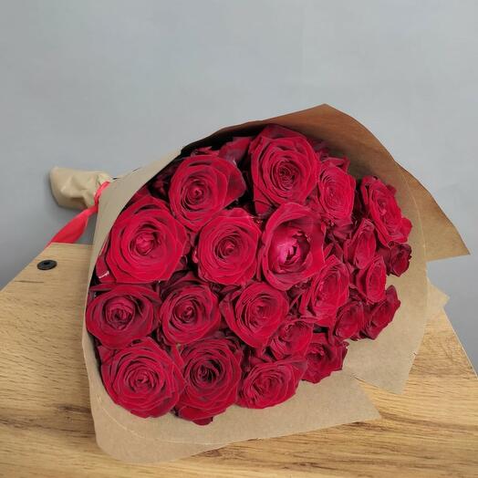 21 rosa larga roja
