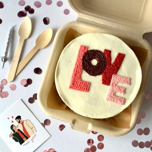Бенто-торт LOVE любимому человеку