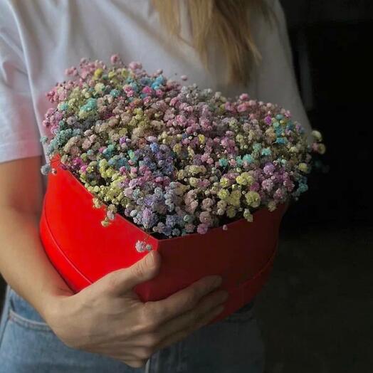 Сердце из гипсофилы макси