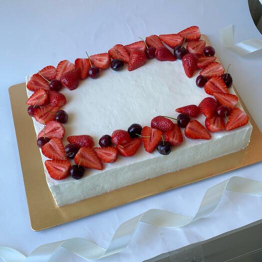 Pastel para una gran compañía de 3,2 kg con su inscripción