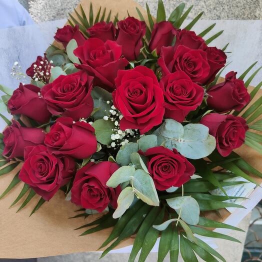 Bouquet rosas rojas