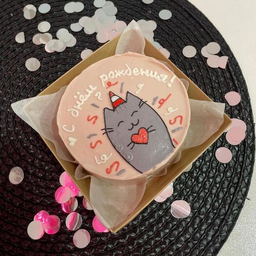 Бенто-Торт С днем рождения Кот