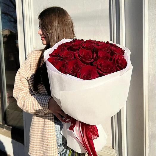 Rosas rojas 21 piezas