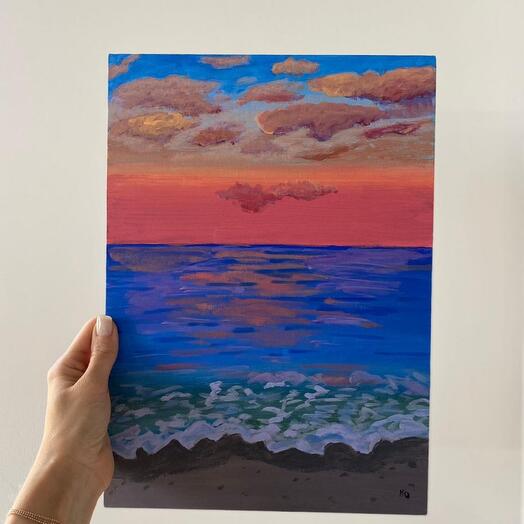 Картина «Морской закат»