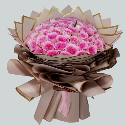 51 Pink Roses Bouquet