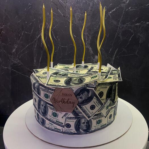 Pastel de" Dinero " para novio, papá, esposo, hermano, hijo, Cumpleaños