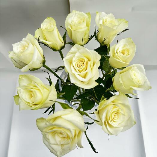 White Roses Bunch