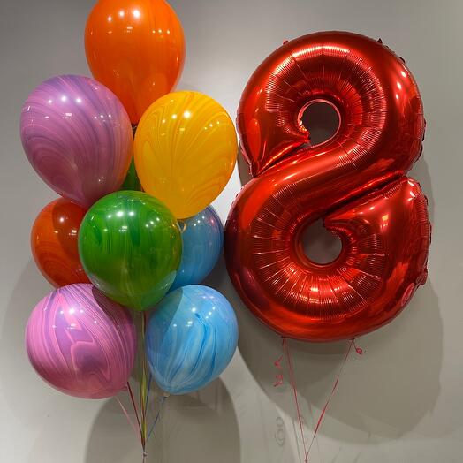 Set of balloons "Assorted Agates"