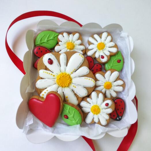 Conjunto de Mini galletas de jengibre "Margaritas"