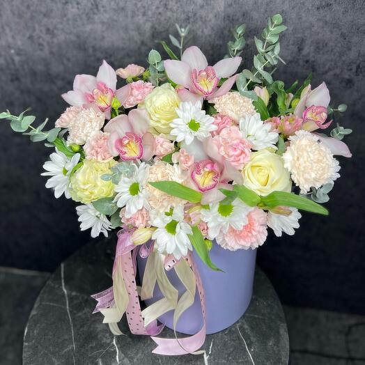 Цветы в коробке 39