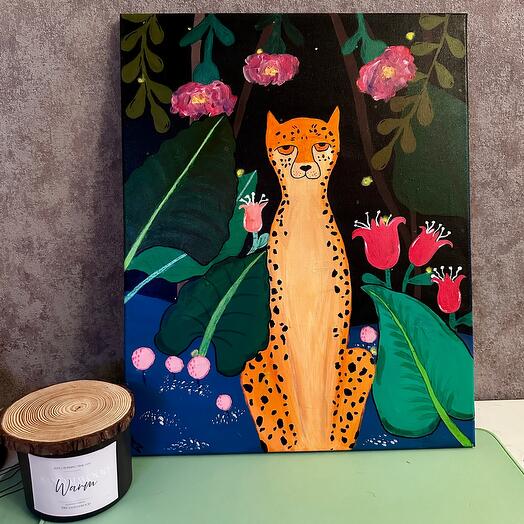 Картина акрил «джунгли»