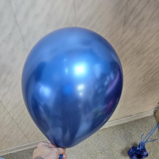Шар 12д хром синий