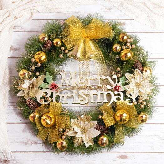 Merry Christmas Wreath