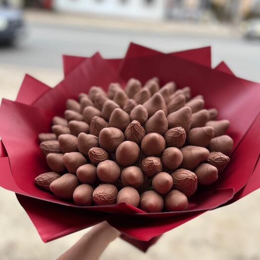 Букет из клубники в шоколаде моно