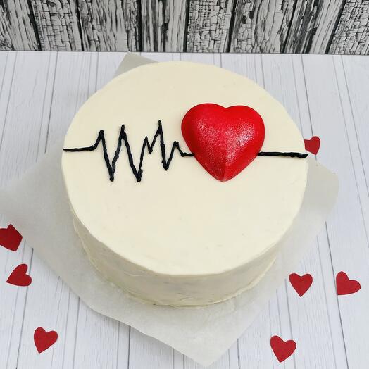 Бенто-тортик Сердце бьется на 14 февраля 800гр
