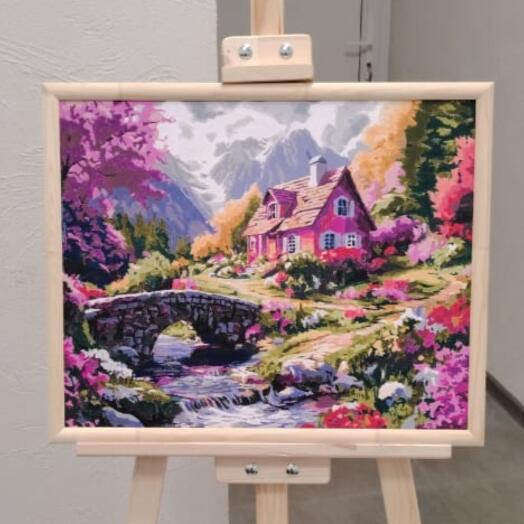 Картина Цветение. Холст, рама