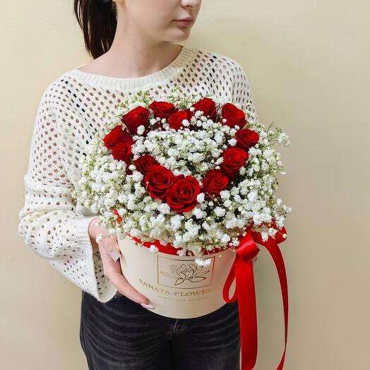 Сердце из роз ♥️