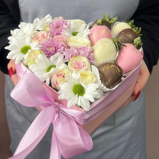 Коробка сердце размер s