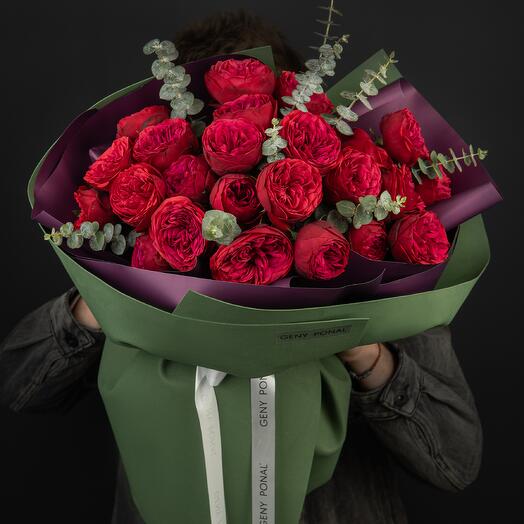 Монобукет "Royal Revenge 🌷" с пионовидными розами