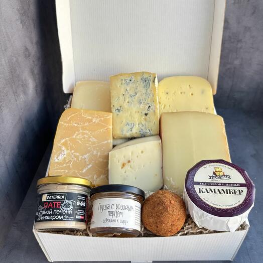 Вкусный подарочный набор сыров Звёздная вечеринка миди
