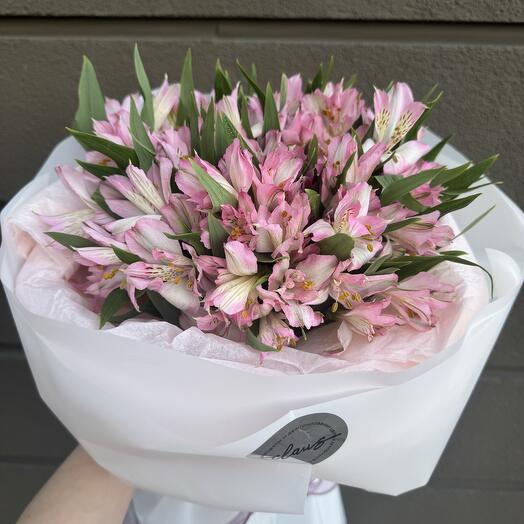 Альтромерии розовые, букет весенний🌸💐