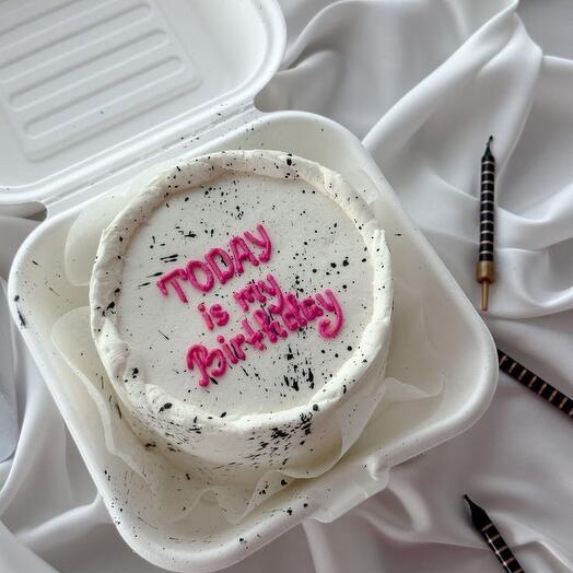 Бенто торт today is my birthday на день рождения подруге девушке жене сестре парню мужу