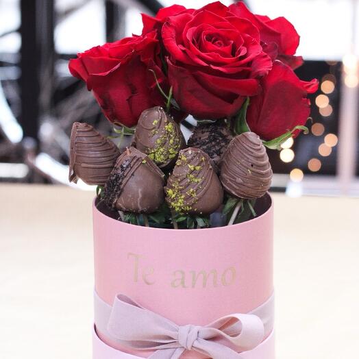 Flores en cestas Te Amo