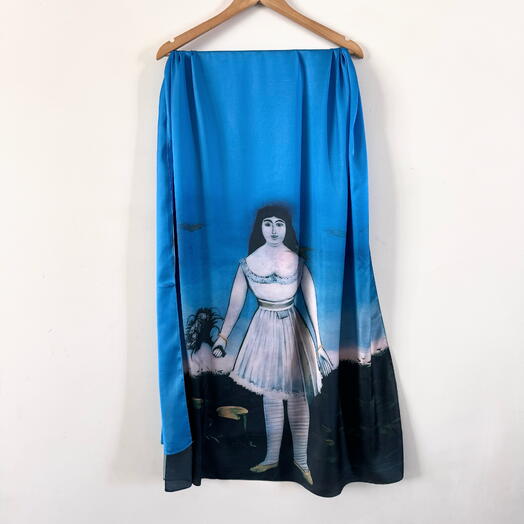Палантин сувенир Пиросмани «Маргарита». Shawl souvenir Pirosmani Margarita