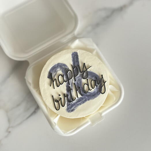 Бенто торт happy birthday с цифрой на день рождения парню девушке
