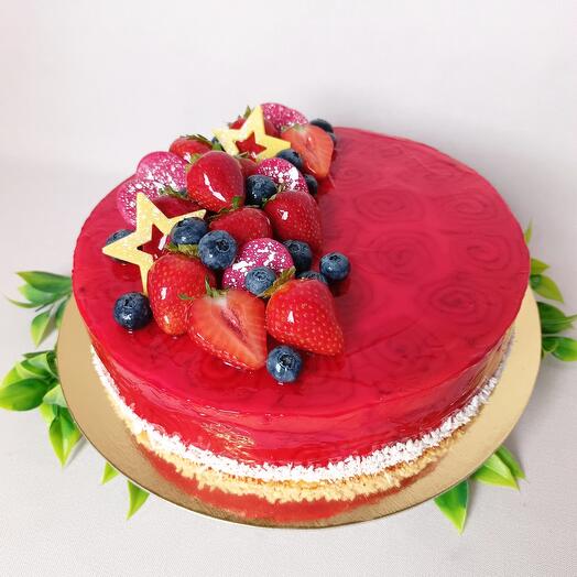 Торт "Ванильный". Муссовый торт. Торт с ягодами