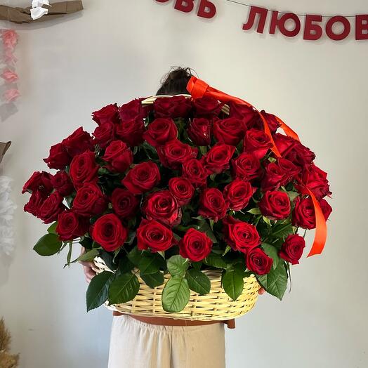 Корзина 101 Роза