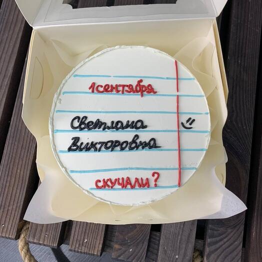 Бенто торт с первым сентября