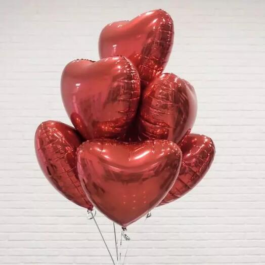Heart balloon 6 pcs