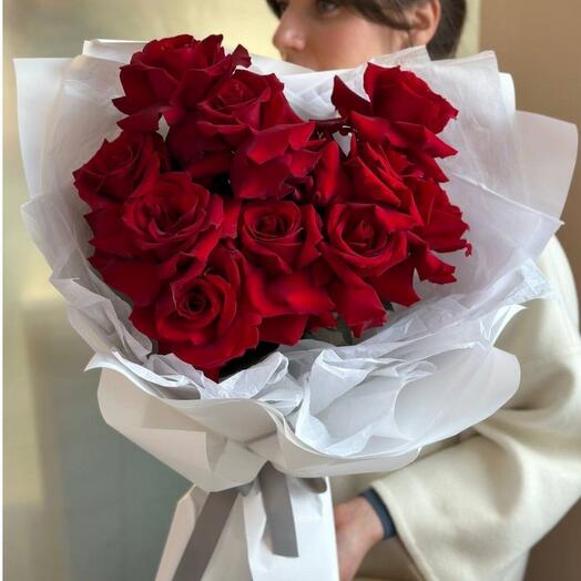 Букет с  французскими розами