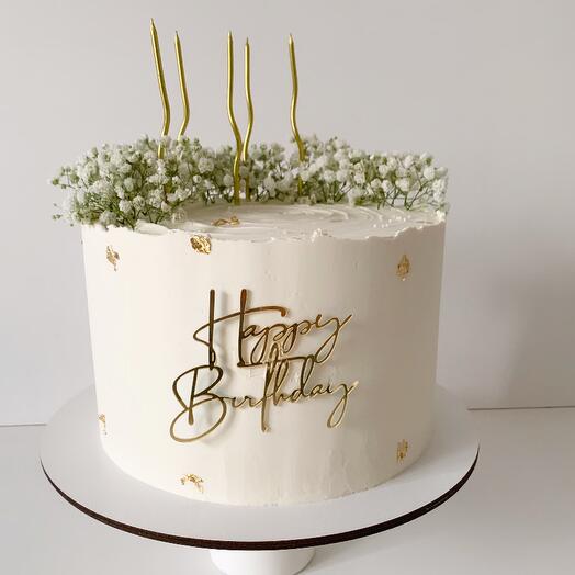 Торт happy birthday Для любимой мамы, жены, дочки