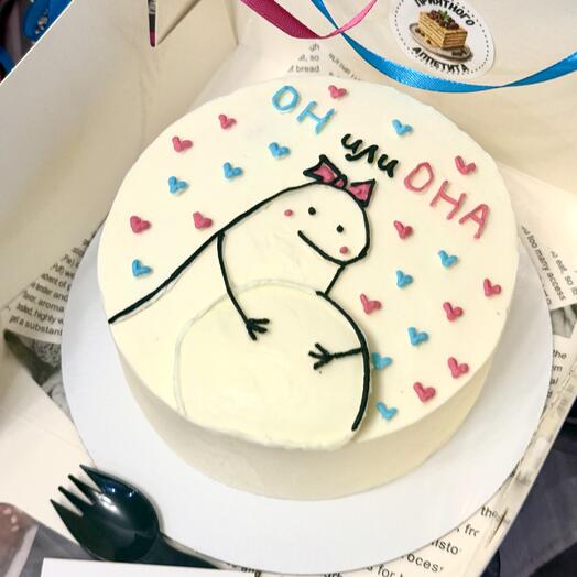 Торт на гендер пати дочка или сын💝💙