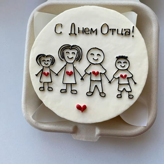 С днем отца ♥️ бенто с рисунком семьи