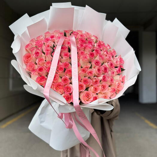 Букет из 101 розы Джумелия