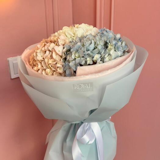 Монобукет из гортензии