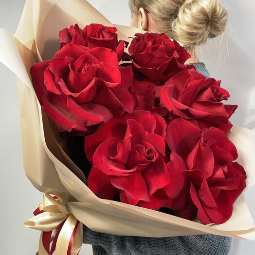 Букет из бархатных французских роз