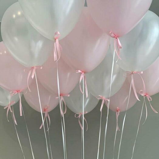 🎀 Шары под потолок с бантиками 15шт