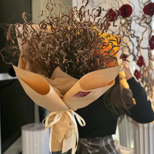 Авторский букет из сухоцветов для дома