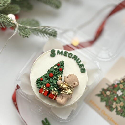 Мишка с елкой