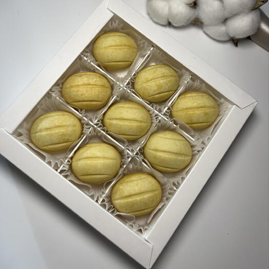 Печенье орешки «соленая карамель и фундук», сладости на новый год