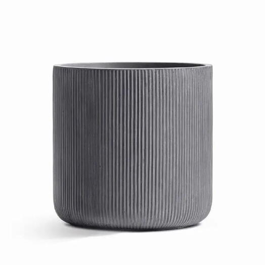 Напольное кашпо для цветов JET 40 л Д37 В37 см цвет Серый Бетон