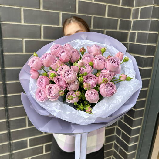 Лавандовое облако из кустовых роз 💜