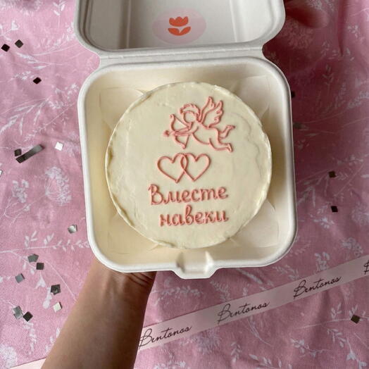 Бенто торт Вместе навеки на День Святого Валентина, коллекция «14 февраля»