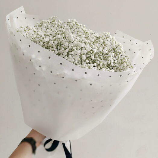 Букет из белой гипсофилы