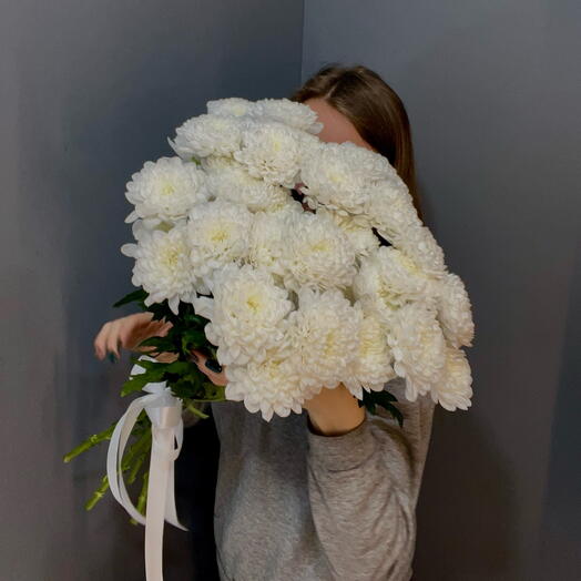 Букет из 5 кустовых хризантем
