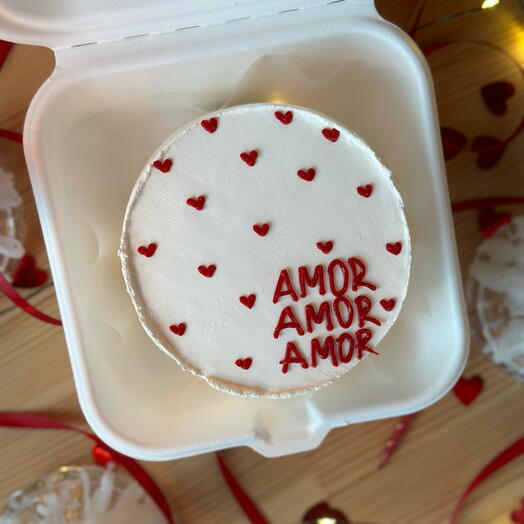 Бенто торт amor amor amor